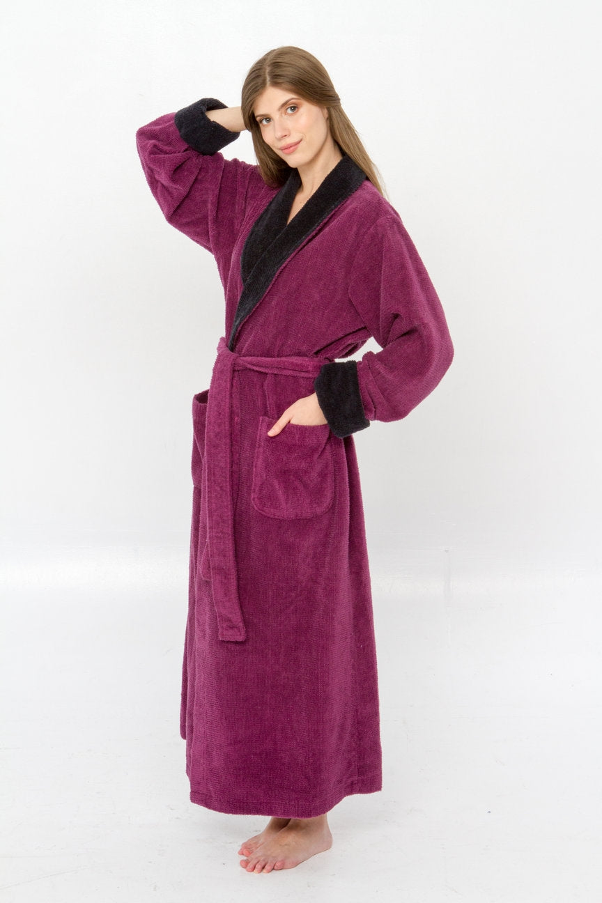 Cotton Chenille Robe Long
