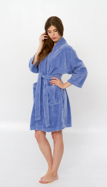 Knee Length Chenille Robe Bathrobe