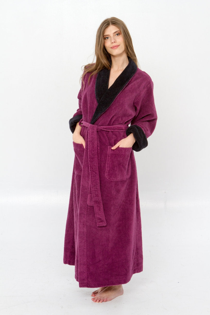 Long Cotton Chenille Robe