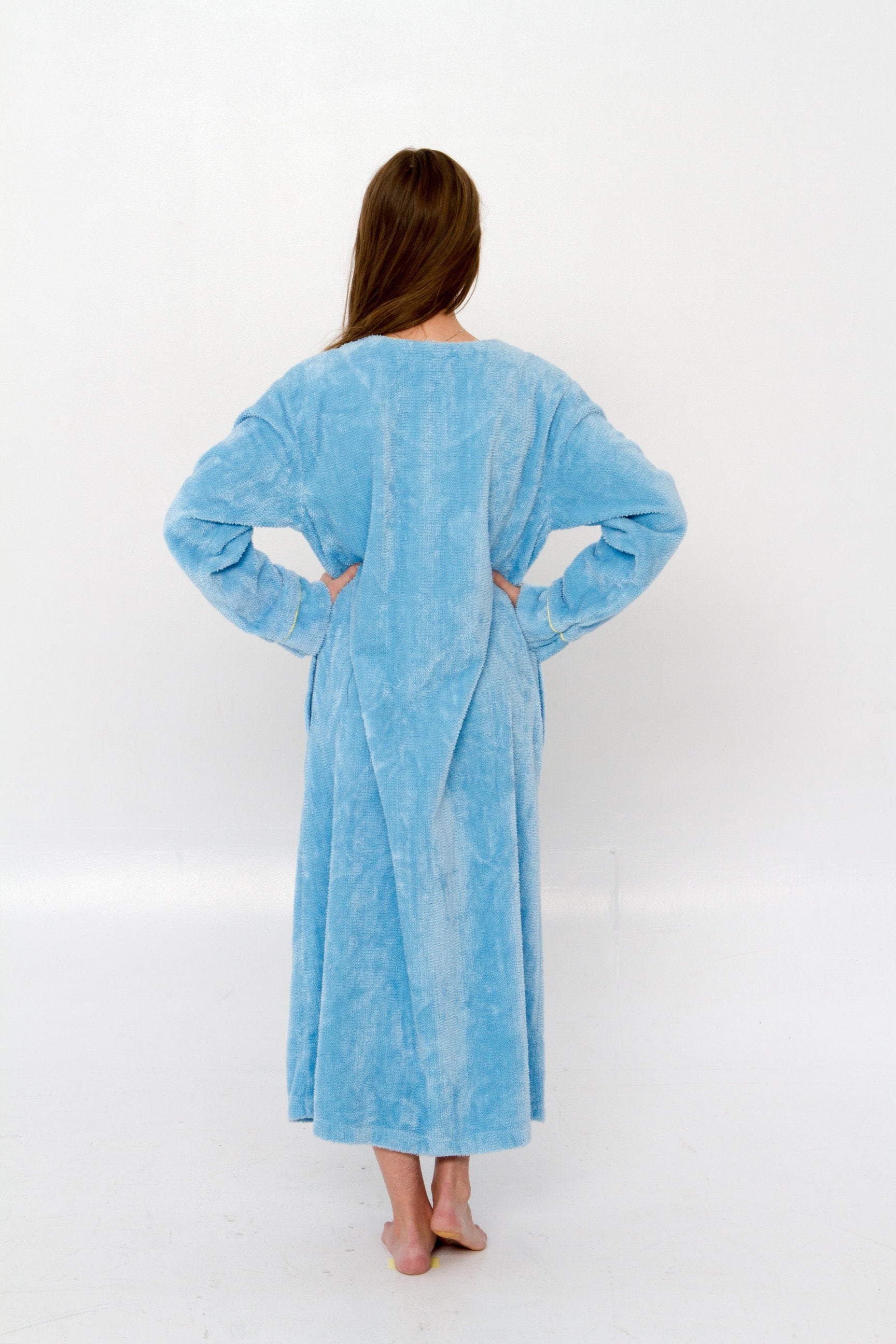 Moon Star Chenille Robe Zip Up